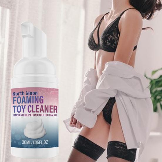 Yousheng 30ml Toy Foaming Cleaner Non-irritating Ingredients Fast Foaming Liquid Foam Type Gentle Silicone Sexy Toy Cleaner for Home