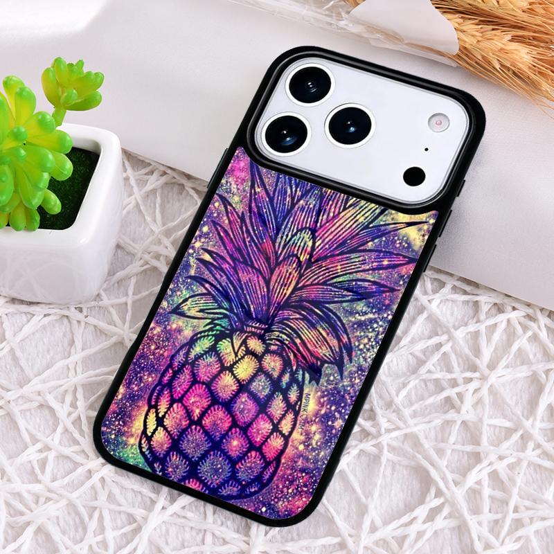 Kawaii Pineapple Art Phone Case for iPhone 17 Air 16 15 11 12 14 13 Pro Max Shockproof Cover