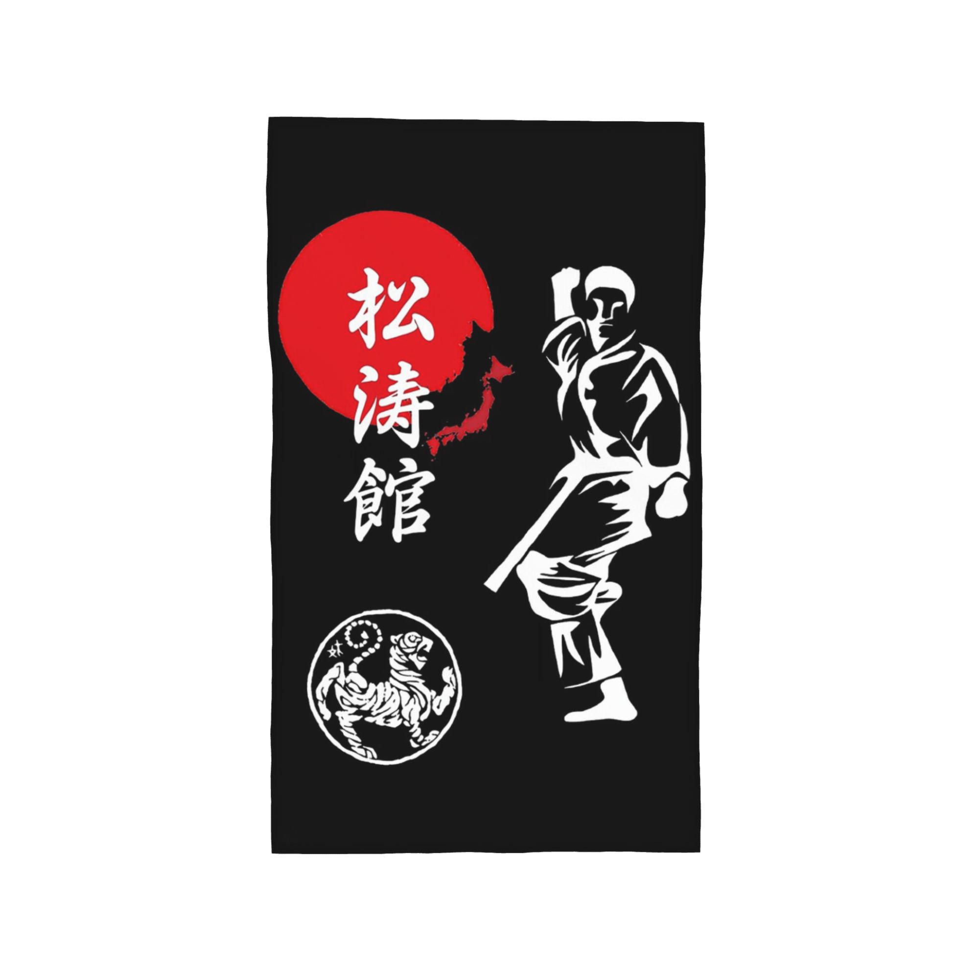 Shotokan Karate Spirit Soft Face Towel Quick Dry Pool Bath Cotton Towels Breathable W30*H60(CM)