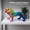 Lion Figurine Decorative Animal Ornament Glossy for Office
