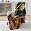 Skull Moon Sun Art Print Blanket Warm Soft Fluffy Kids Adult Luxury Gifts for Sofa Bed Home Outdoor Travel Camping Blanket