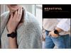 Elegant Slim Waterproof Wristwatch with Steel Mesh Band - Minimalist Japanese Design for Women.