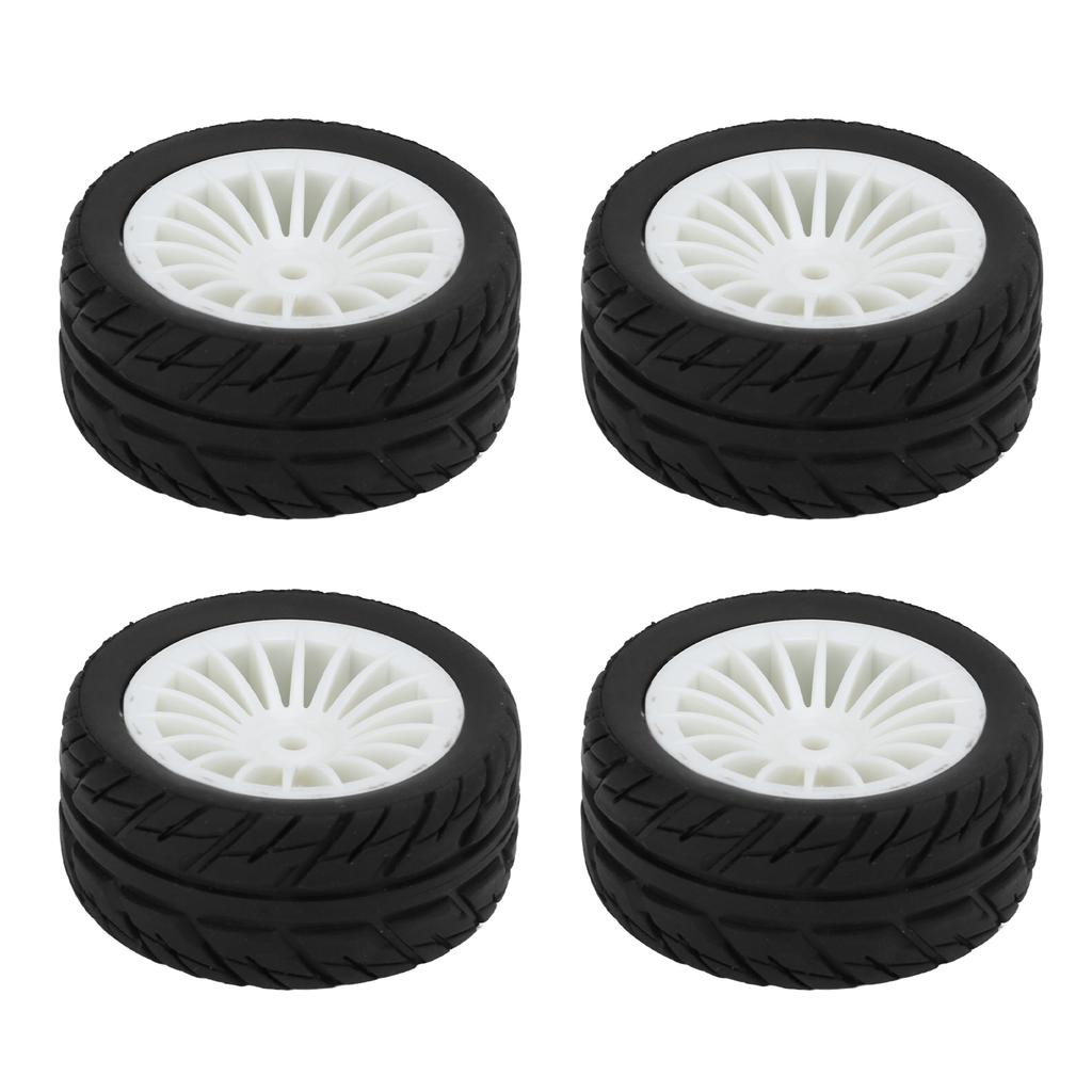 4Pcs Rubber Tire Strong Grip Powerful Buffering Racing Car Tires for UD1601 UD1602 UD1603 UD1604 UD1607 SG1603 SG1604