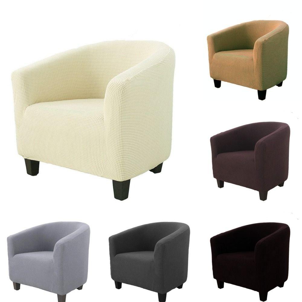 Universal Fit Single Sofa Covers Fleece Furniture Protector New Couch Slipcovers for Living Room