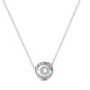 925 Silver Necklace Four-leaf Clover Zircon Pendant Necklace for Women Anniversary Birthday Jewelry Gifts