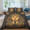 Ancient Egyptian Art Duvet Set Soft and Breathable Digital Printing Bedding Set
