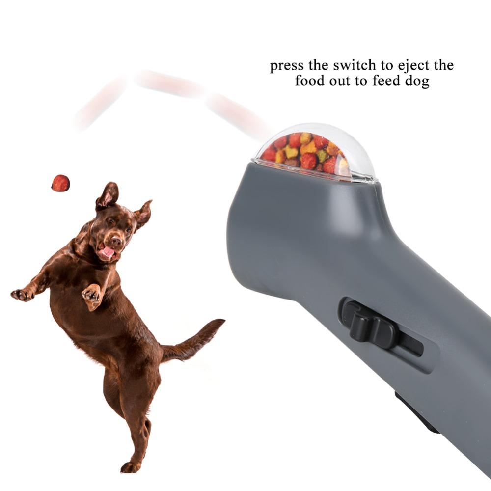 Spring Powered Trigger Pet Food Feeder Light Weight Build Pet Training Feeder  Daily Reward Feeding