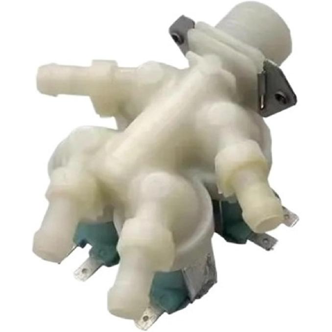 Electric Water Inlet Solenoid Valve,Compatible with Samsung DC62-00214Q DC62-00214N DC62-00214M 50/60HZ Washing Machine Parts(DC62-00214Q)