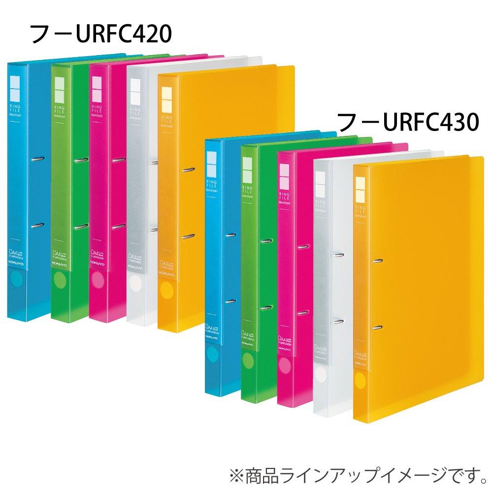 Kokuyo File Ring File Slim Style PP Sheet Cover A4 220 Sheets Pink F-URFC430P