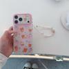New 2026 Shockproof Phone Case For iPhone 15 16 17 Pro Max Strawberry Print With Strawberry Beaded Wrist Strap Large Window Cove