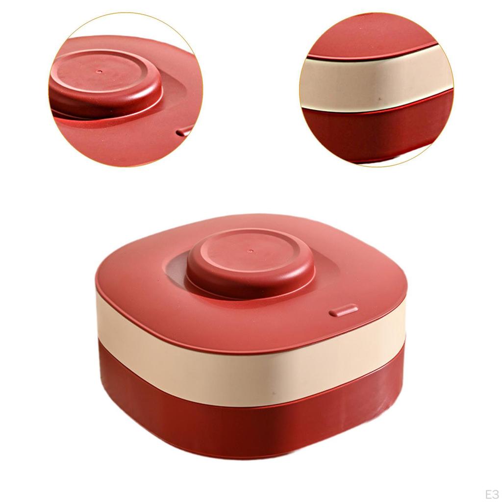 Divided Serving Tray Appetizer Container Dustproof Nut and Candy Storage with Lid for