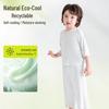 Cotton Bear Kids Viscose Blend Seven-Sleeve Pajama Set