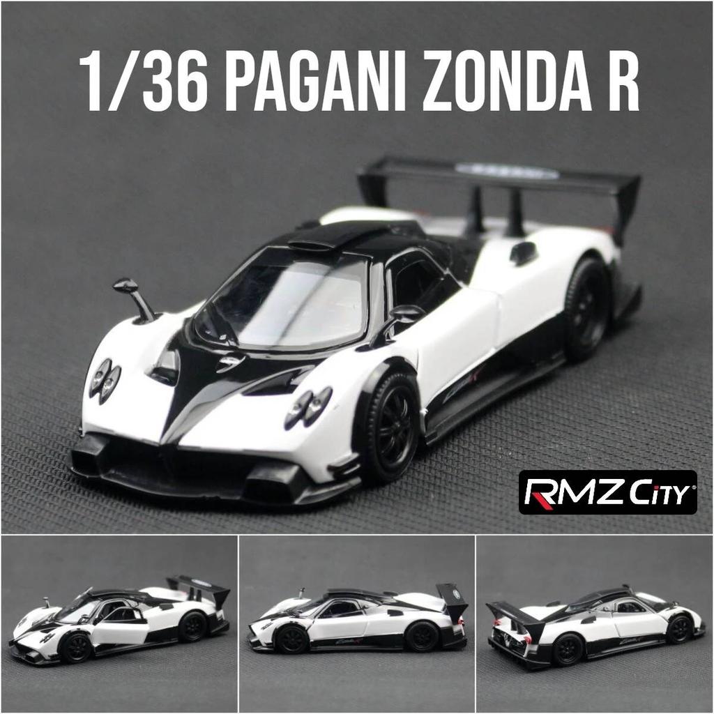 Pagani Zonda R Supercar 5 Inch Metal Car Simulation Diecast & Toy Vehicle RMZ City 1:36 Alloy Model Pull Back Car