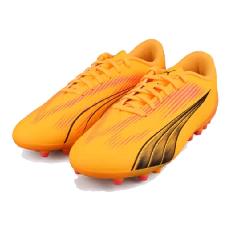 Puma Ultra Play Comfortable Wrap Low Top Kids Soccer Shoes Kids Soccer Shoes Yellow 10777703