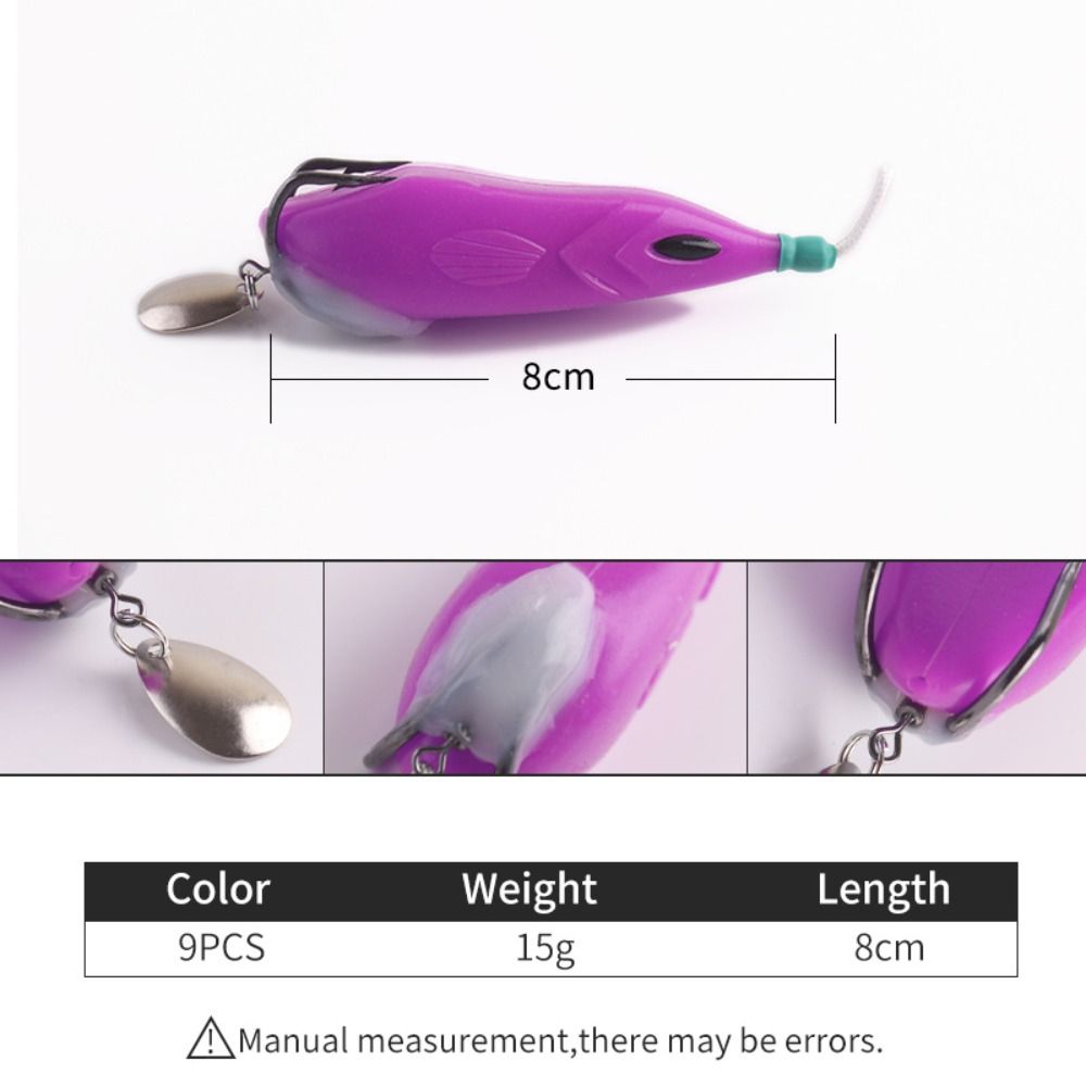 With Hook Frog Fishing Lure Silicone Material Artificial Fishing Lure Trout Fishing