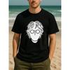 European Sizes Versatile Men'S T-shirt | Easy and Fashionable Music and Artistic Style Trendy Print Tee for All Seasons