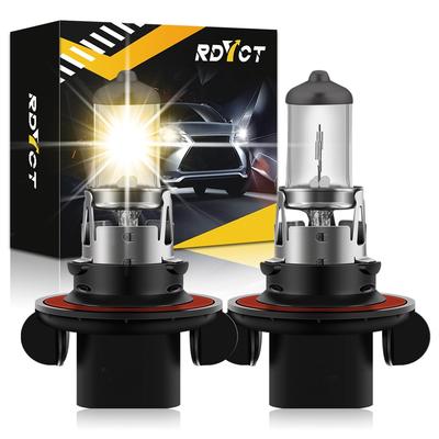 H13 Halogen Bulb, 3200K Headlight/Fog Lamp, , 60/55W, H13/9008, Genuine Replacement, Pack of 2