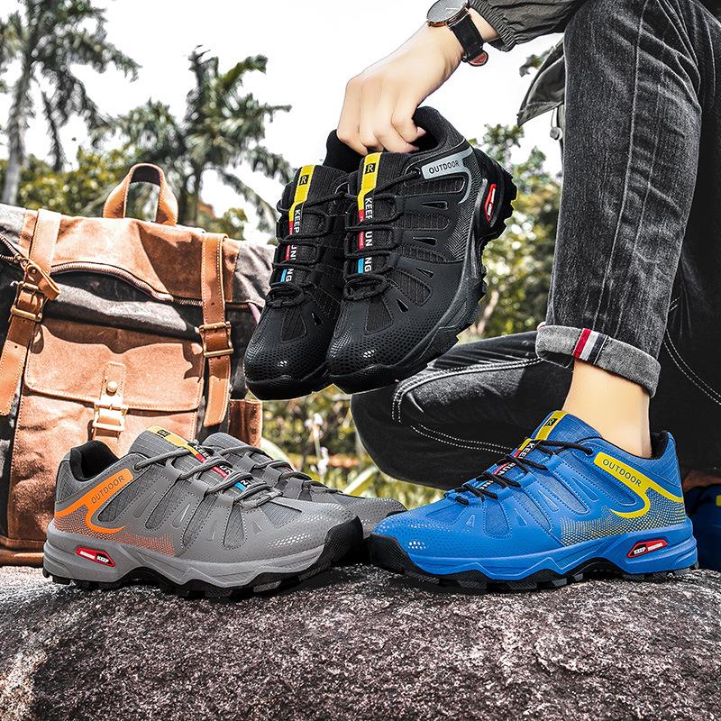 2025 large size couple hiking shoes camping off-road hiking shoes soft sole non-slip professional outdoor sports shoes