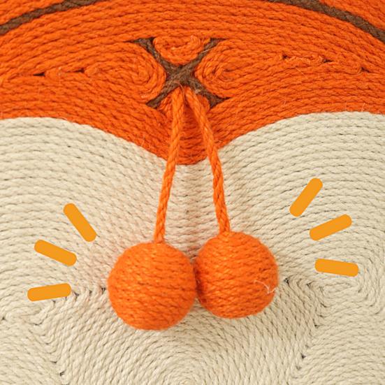 Sisal Cat Scratcher Mat Cartoon Design Cat Scratching Pad with Sticker Tape for Floor Wall To Protect Couch Carpet Furniture