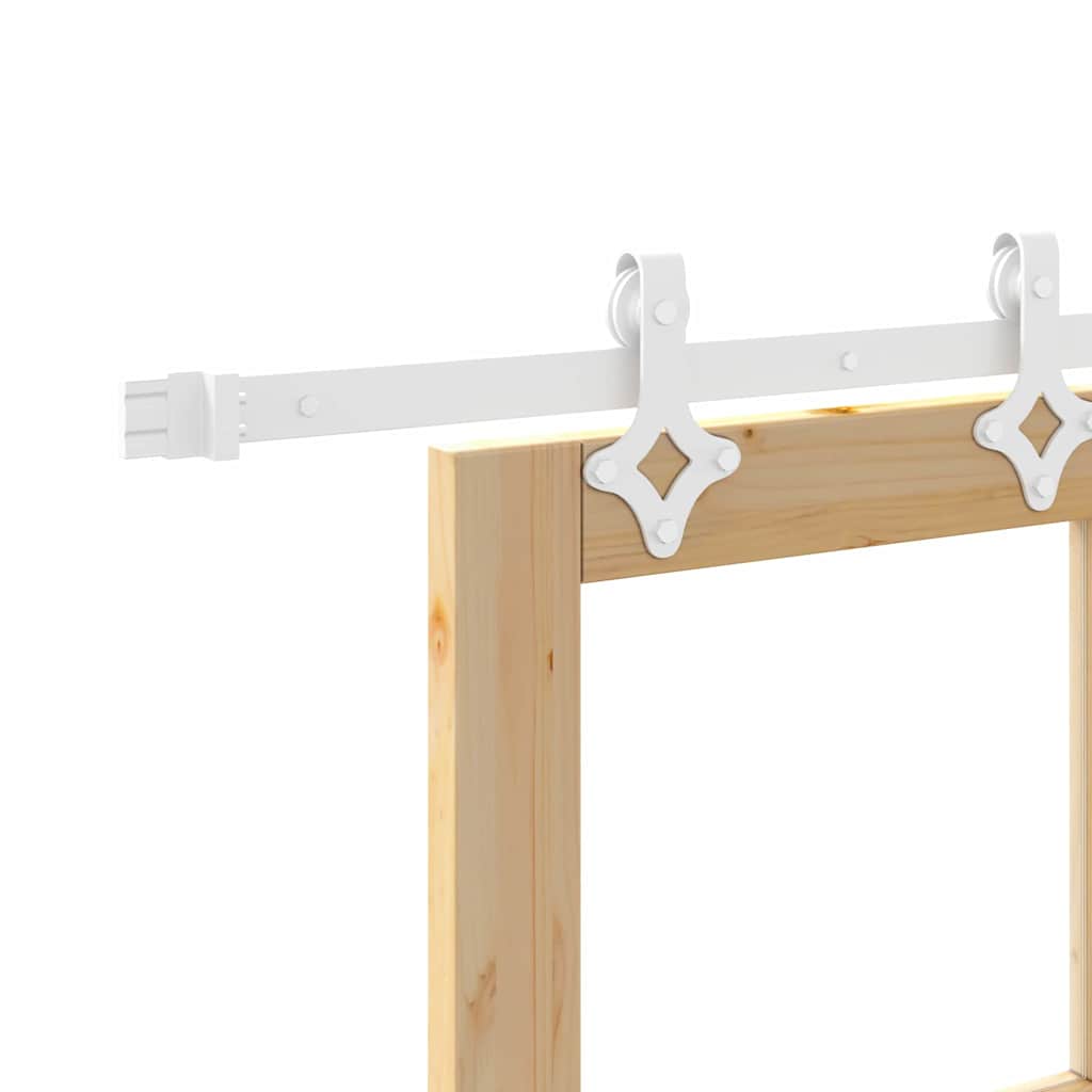 Sliding Door Natural 93 X 232 Cm Solid Pine Wood and Glass