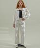 MANAVIS7 Washed Cotton Pants White