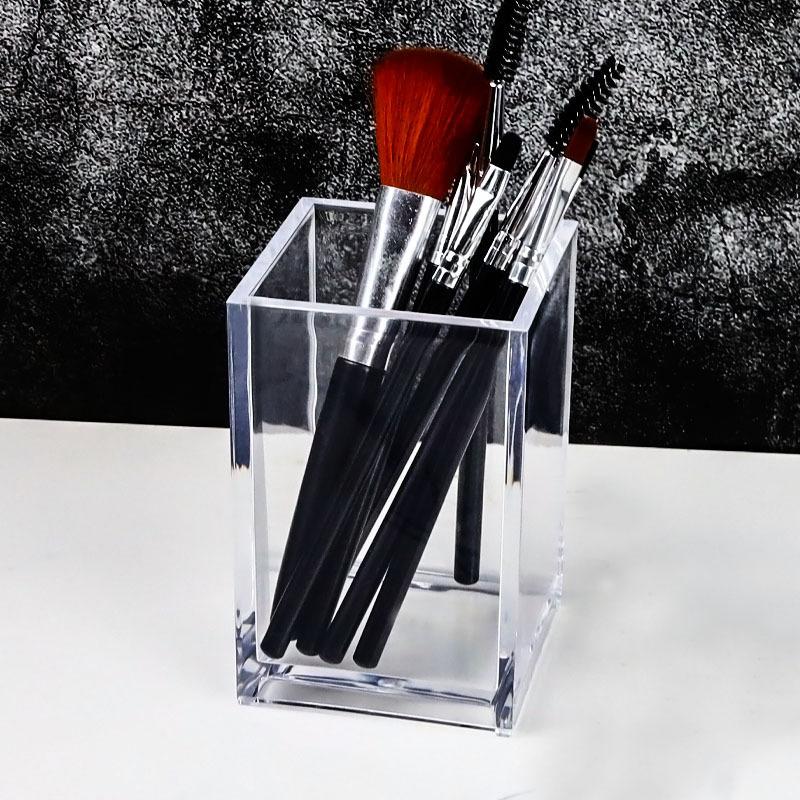 Transparent Lipstick Cosmetic Makeup Makeup Brush Tool Storage Box Case Makeup Brush Holder Table Organizer Makeup Tool