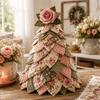 DIY Stoffbaum Bastelset, Patchwork-Stoffpaket mit Blumenmuster für Tischdekoration