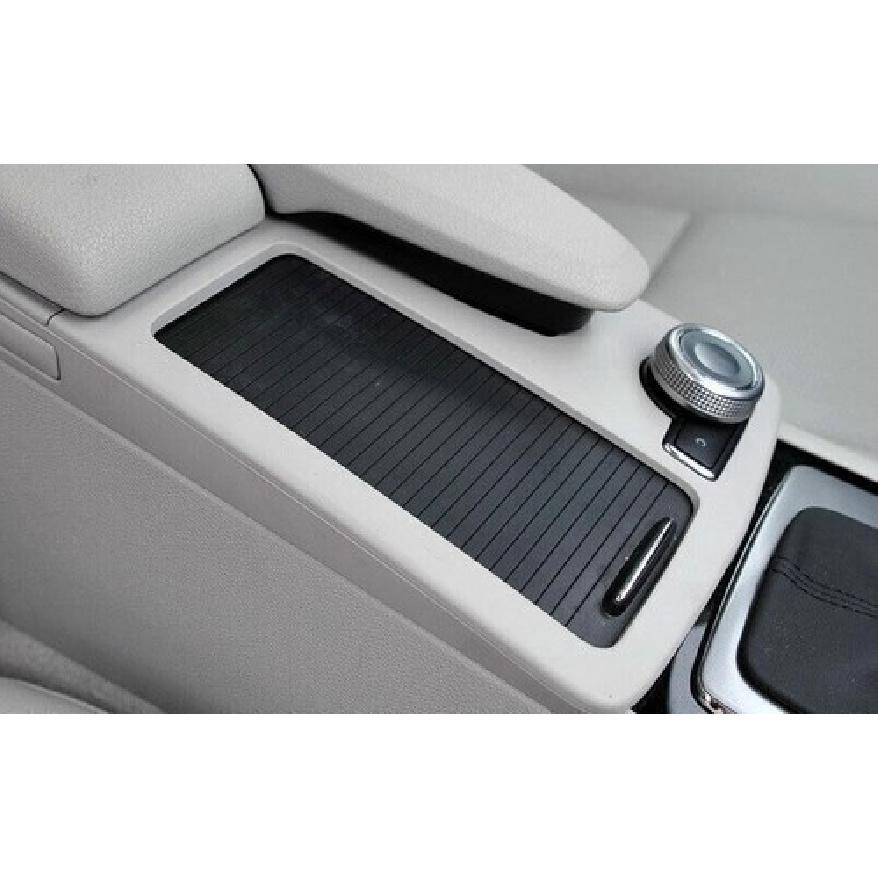 Silver Titanium Cover Trim For Benz C-Class 07-14 Inner Console Shift Water Cup