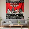 Ramones Tapestry Wall Hanging, Gabba Gabba Hey Punk Poster Art, Retro Wall Decor for Bedroom Living Room Dorm