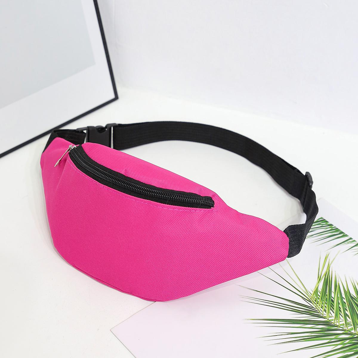 1 pièce Sacs Banane Femmes Hommes Sac de Course Sac Ceinture Hanches Ceinture Hanches Sport Respirant Sac Ceinture Sacs Bandoulière Poche Téléphone Bandoulière rose