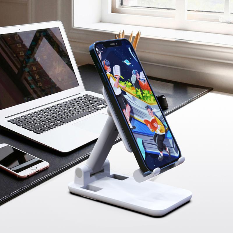 CCT18-L Foldable Cell Phone Holder Stand ABS Angle Adjustable Phone Dock for Desk,Office