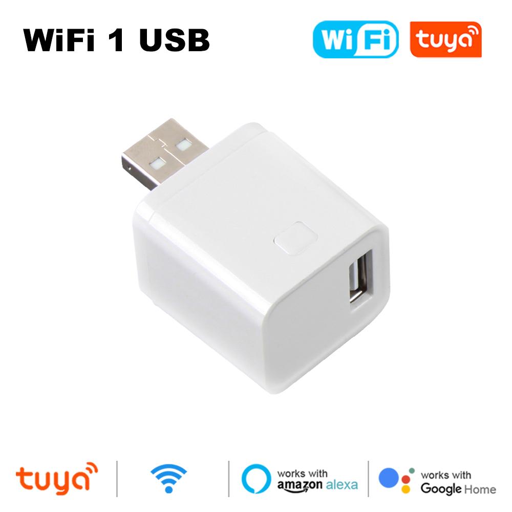Tuya Smart WiFi Zigbee 1-3 Gang USB Adaptor Switch 5V Mini USB Power Adaptor Smart Life Control Works with Via Alexa Google Home