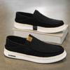 2025 New One-pedal Flat Men's Shoes Linen Fisherman Shoes Low-top Foot Casual Men's Shoes Old Beijing Cloth Shoes