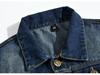 Gilet da moto in denim coreano slim fit taglie forti da uomo - Giacca senza maniche strappata alla moda