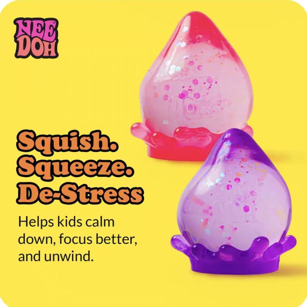 Needoh Style Water Drop Squishy Toy,Malt Sugar Slow Rising Stress Ball,Sensory Fidget Toys For Anxiety Relief Boy Girl Gift