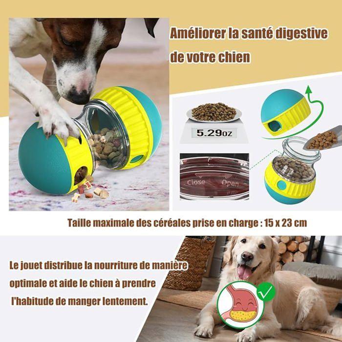 Jouet Intelligent pour Chien,Balle Interactive et Alimentation Lente,Favorise la Digestion et Le Plaisir,Idéal ve JOUET A FRIANDISE