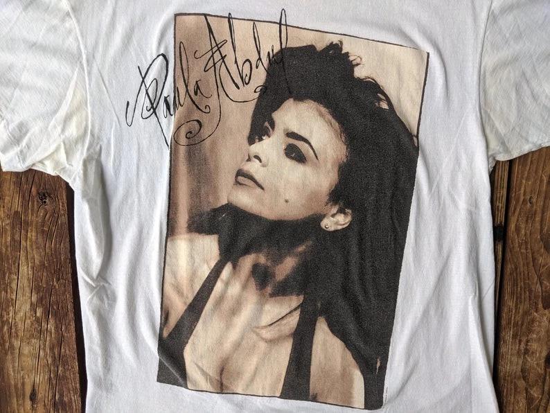 Vintage 1991 Paula Abdul Under My Spell Tour Tee Shirt E613 M