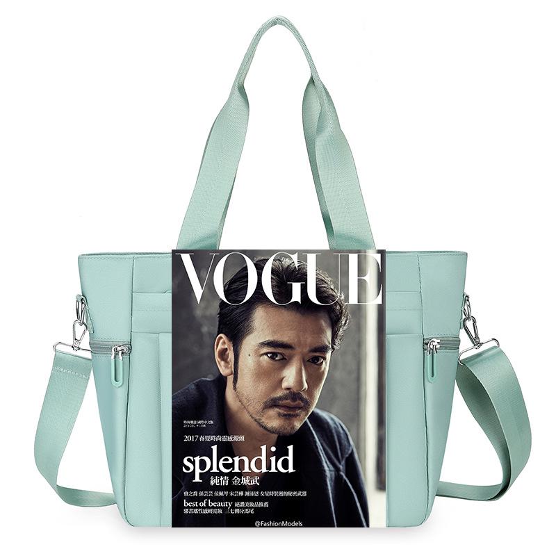 Women’s Large Capacity Nylon Tote Bag Waterproof Shoulder Handbag Casual Crossbody Bag Multi Pocket Travel Work Shopping Purse