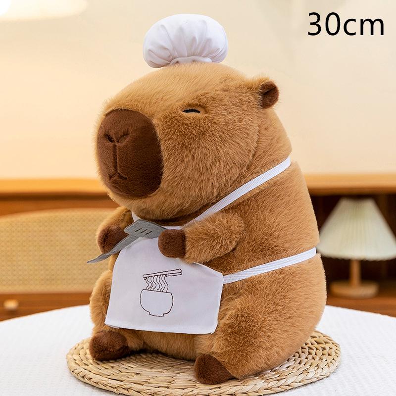 

30/40 см плюшевая кукла-капибара Chef Series, милая плюшевая кавайная игрушка-животное в виде капибары, детский подарок на день рождения, кукла, детская игрушка