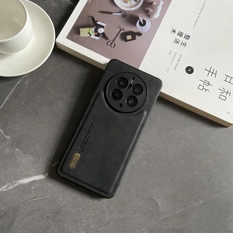 Magnetic for Huawei Mate 60 50 Pro P60 Art P50 P40 P30 Nova 12 11i Case Leather Matte Soft Full Camera Protect Cover Shell Funda