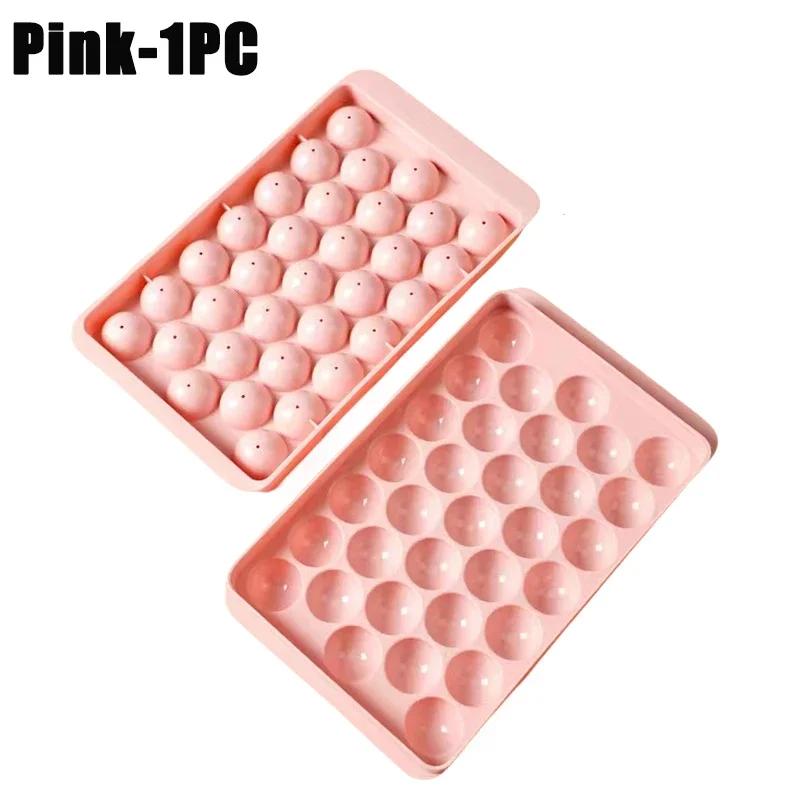 

1-5PCS Ice Mold with Lid Diamond Design Easy Release 3D Round Ice Ball Maker Plastic Freezer Tray for Whiskey Cocktails Reusable 17x10cm
