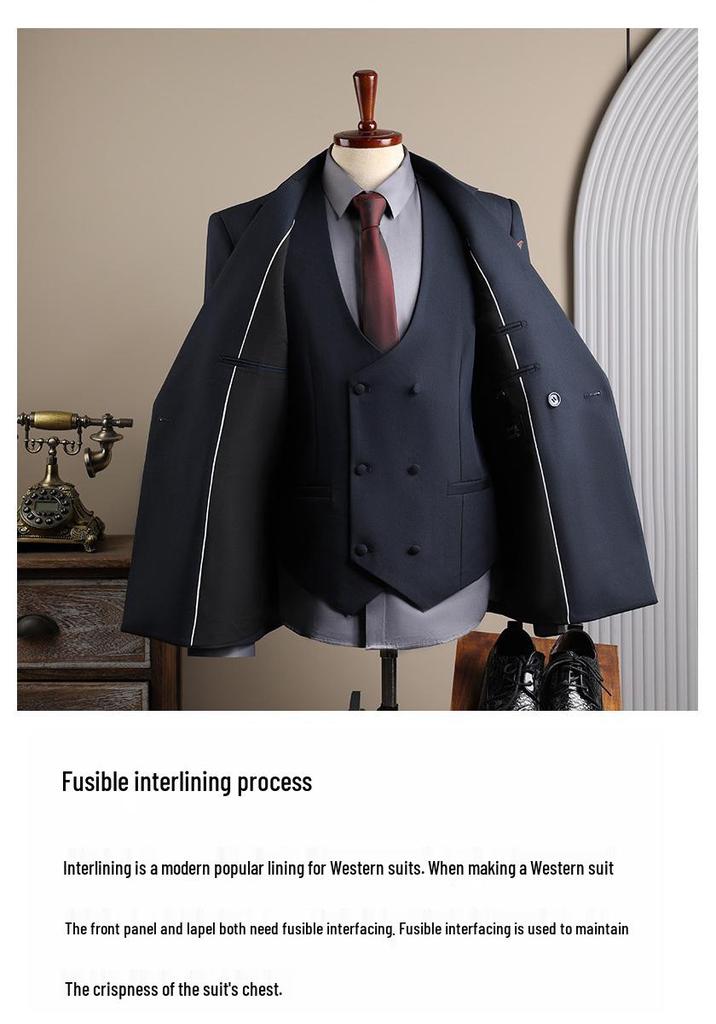 Coffee Color Men's Formal Suit Set for Weddings and Business - Groom and Best Man Fit