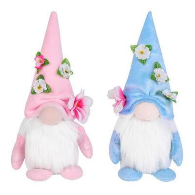 Faceless Dwarf Doll Happy Mother's Day Figurines Ornament Cute Desktop Decoration Plush Swedish Tomte Elf Doll Standing Gnome