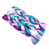 Rainbow Braiding Hair Extension 24 Inch 1 Pack Synthetic Profession Jumbo Braid in Hair Extensions 4 Tone Crochet Colored Hair Extensions for Braiding