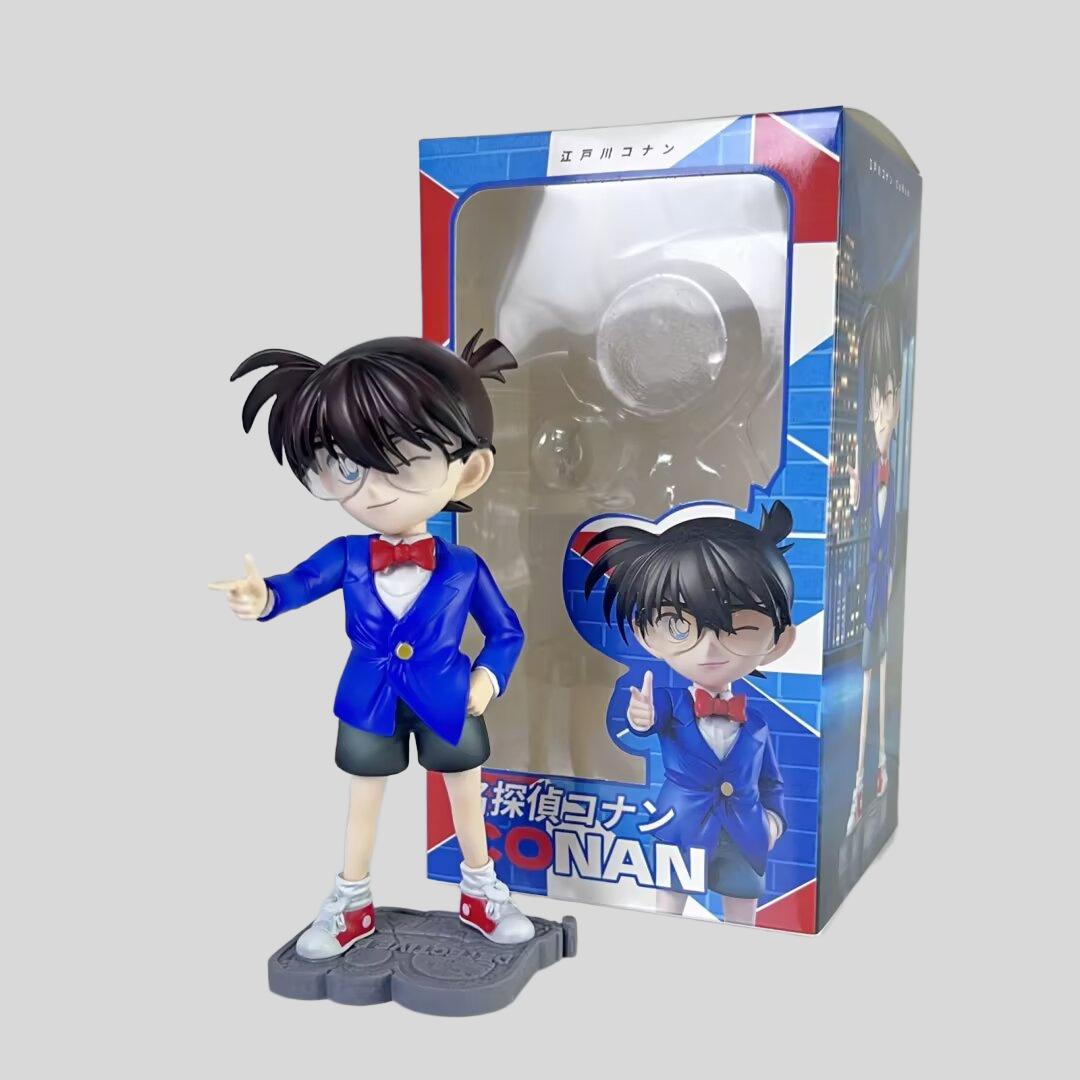 

Conan GK Kid School Uniform Conan Figurine Decorative Item, Detective Boys Conan Ai Haibara Anime Figurine Model 14cm