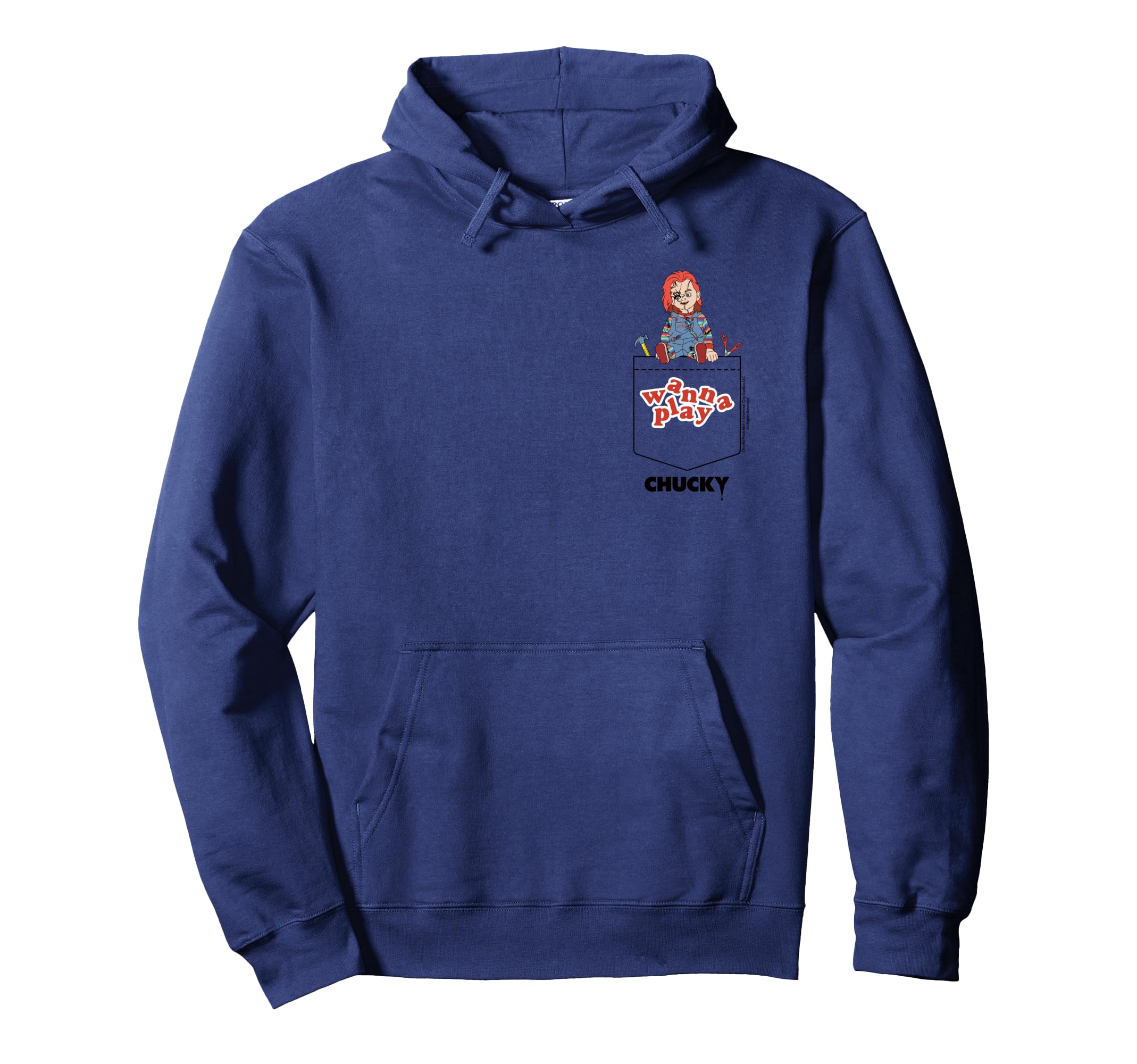 

Толстовка с капюшоном Chucky Wanna Play Killer Tools Faux Pocket синий