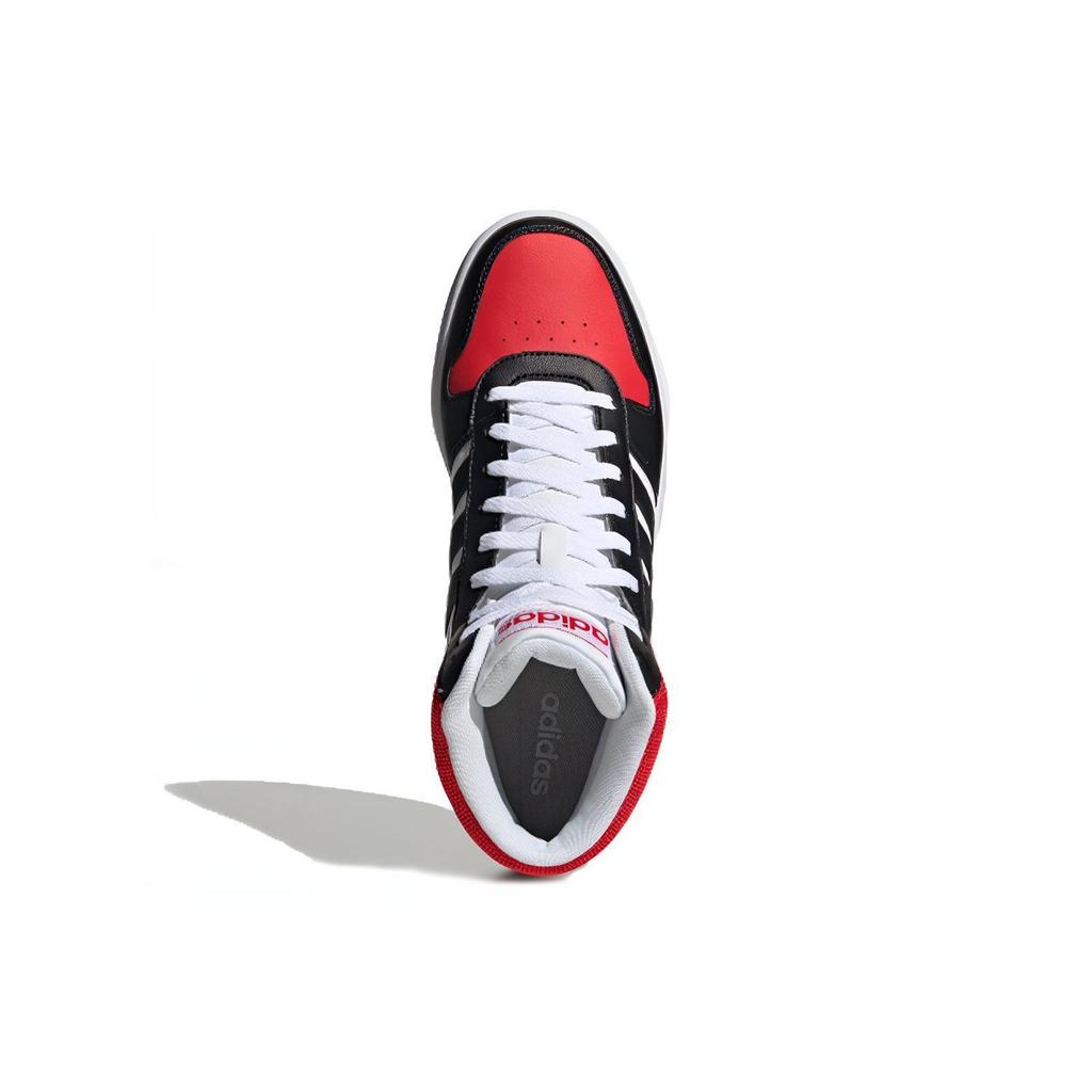 Adidas Neo Hoops 2.0 Mid Slip Resistant Durable High Top Skate Shoes Men Sneakers Black FV2730