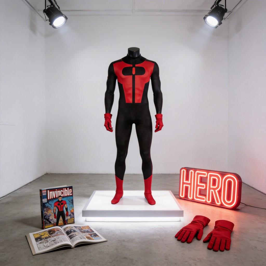 Costume Cosplay Invincible Kid Omniman Per Role Play di Anime e Giochi