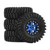 4 Pieces 1/18 1/24 RC Crawler Car Wheels And Tires Accessories, Portable Aluminum Alloy