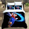 Comfortable Bedding Set, 3D Cartoon Mario Three-piece Set, Including Duvet Cover and Pillowcases.